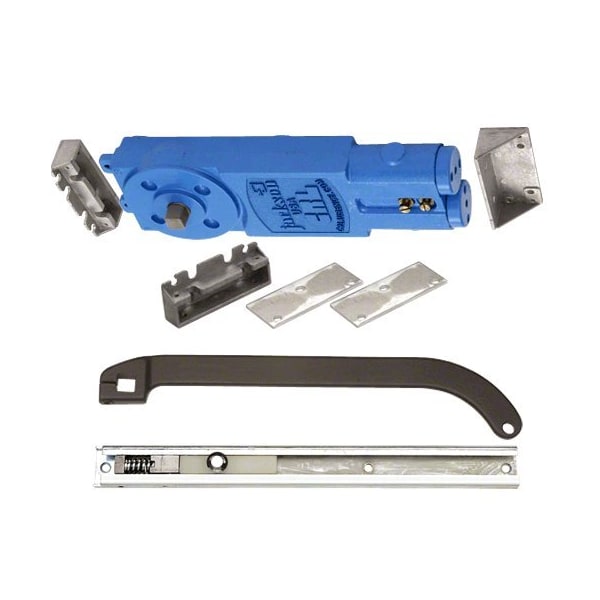 Adjustable Spring Power Multi Size 105DegNo Hold Open Overhead Concealed Closer W/ P Offset Slide